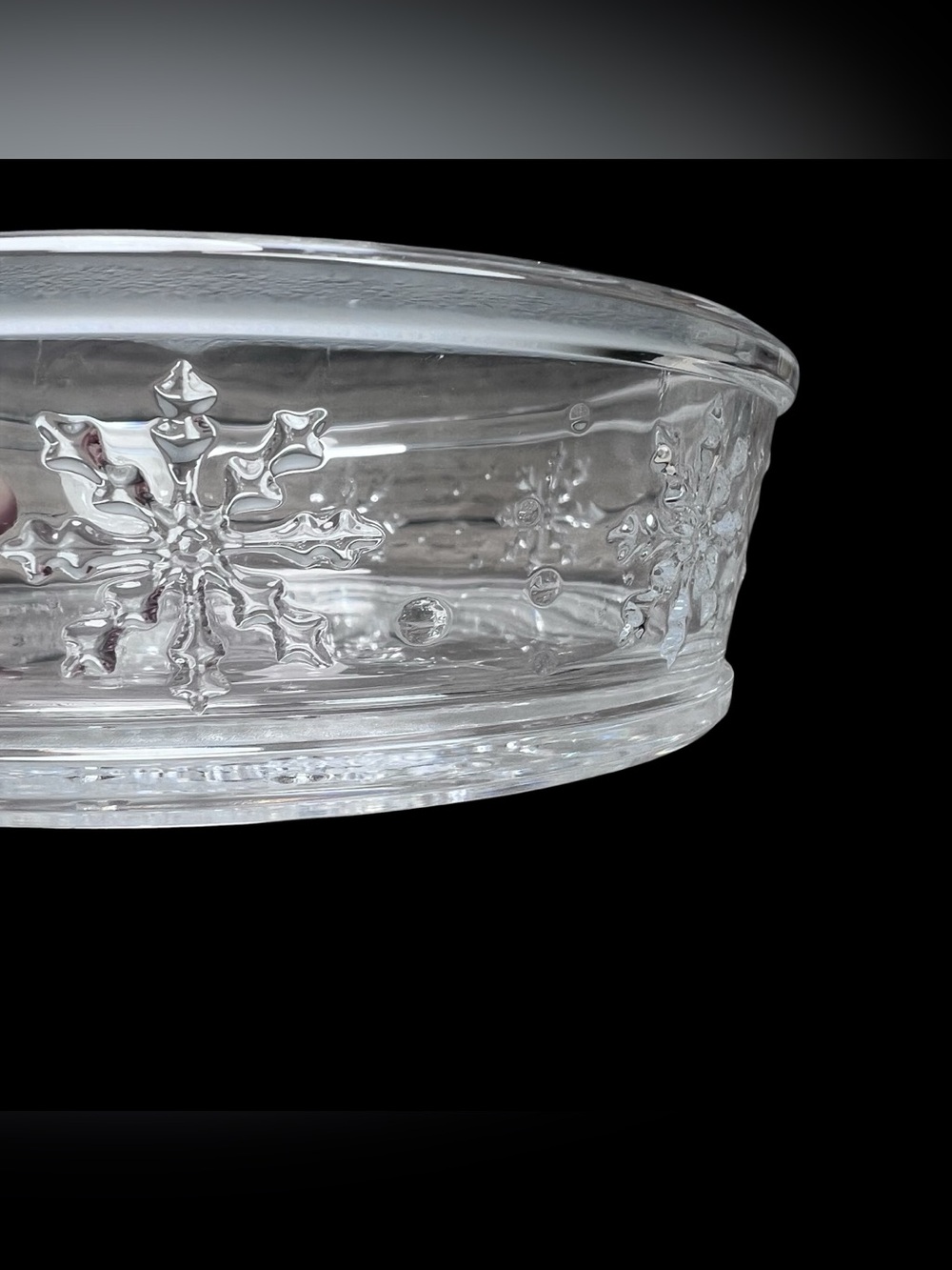 Vintage Cristal d'Arques Christmas Tree Genuine Lead Crystal Bowl Made in France - Picture 8 of 13